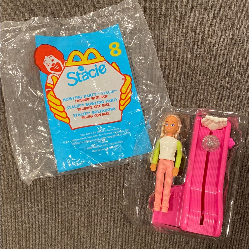 1999 Barbie McDonald’s Happy Meal Toy - Bowling Party Stacie   girls toys mattel